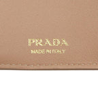 Prada Trifold Compact Wallet 1 Mh021 Beige Viterodino Leather — view 8