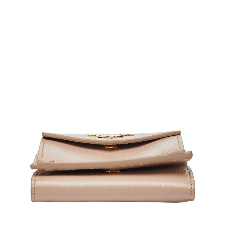 Prada Trifold Compact Wallet 1 Mh021 Beige Viterodino Leather — view 3