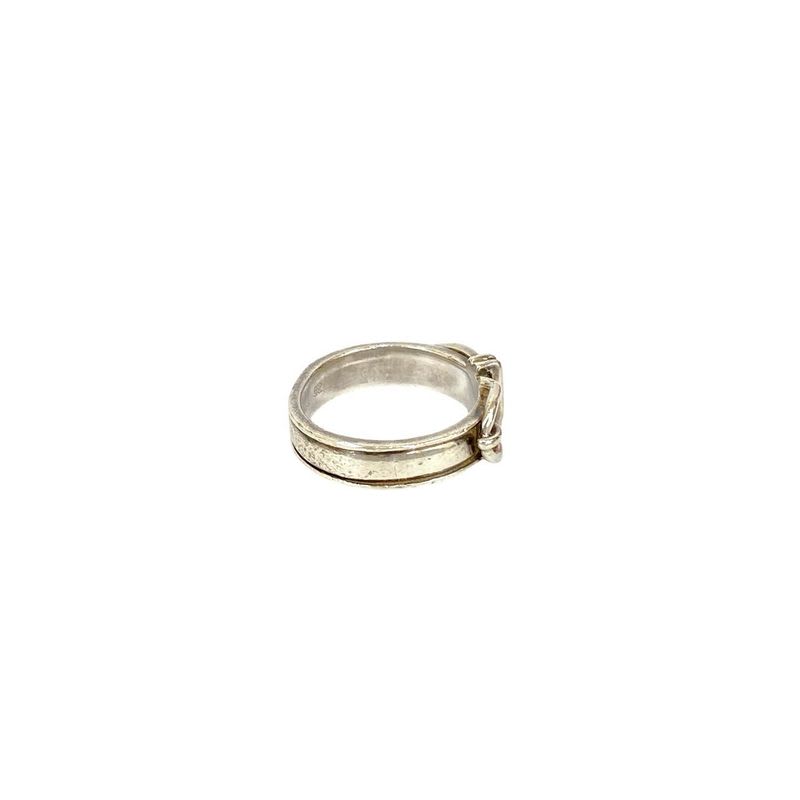 Hermes Suntulle Belt Motif Silver 925 Ring No 10 Accessory 90503 — view 5
