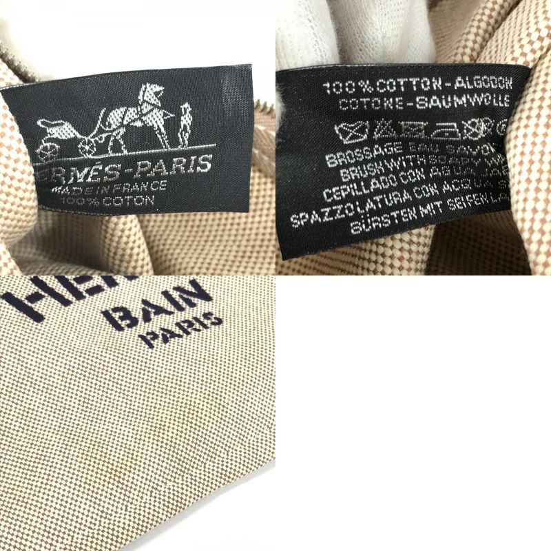 Hermes Shoulder Bag Sebas de Plage Logo Cotton Multicolor — view 9