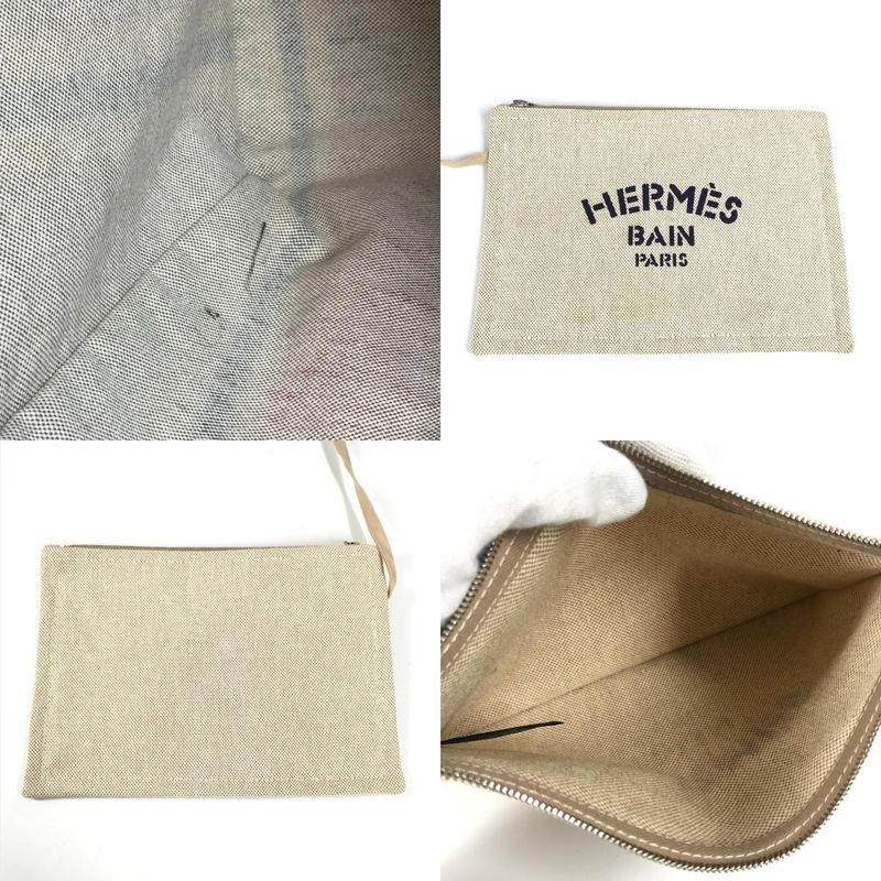 Hermes Shoulder Bag Sebas de Plage Logo Cotton Multicolor — view 8