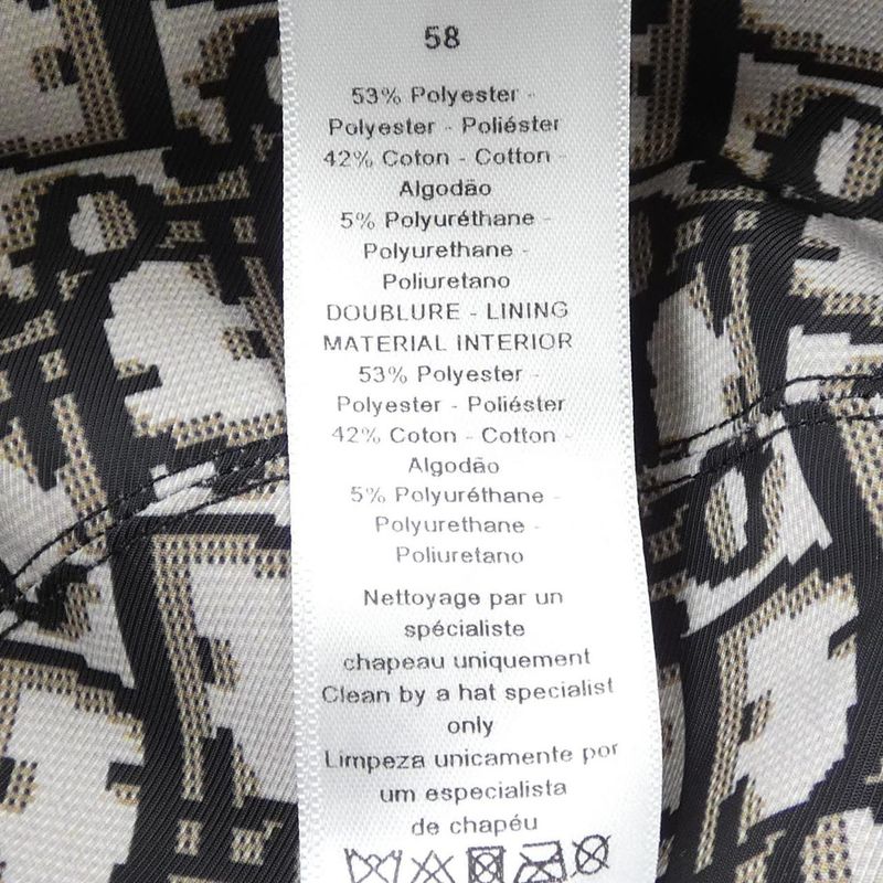 Christian Dior Teddy-D Bob Hat Oblique 95 Tdd923 A130 — view 3