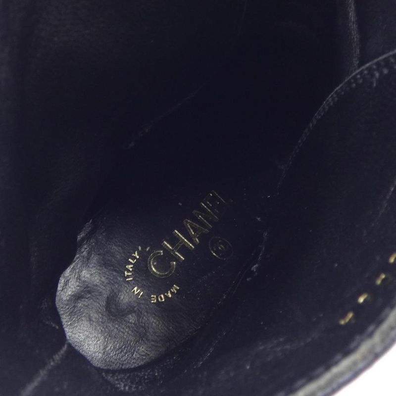 Chanel Size 35 Patent Black Boots — view 6