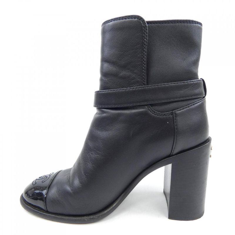 Chanel Size 35 Patent Black Boots — view 2