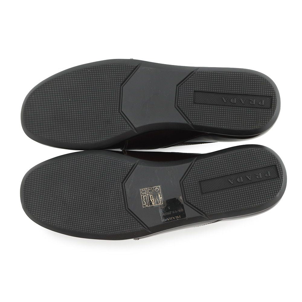 Prada Loafers Brushed Leather Square Toe 5 — view 4