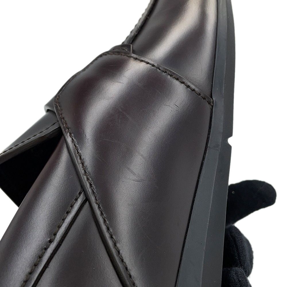 Prada Loafers Brushed Leather Square Toe 5 — view 6