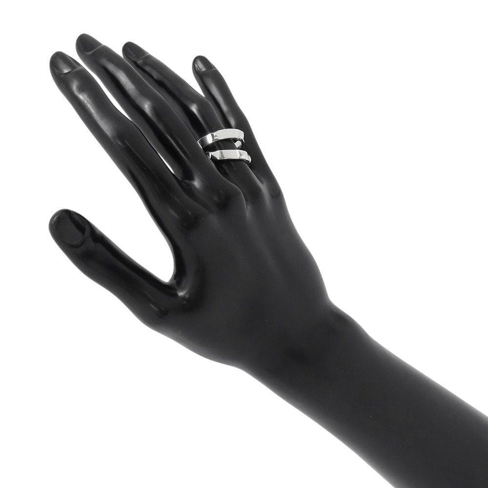 Hermes Ring Cl De-h Double Round Silver 53 — view 5