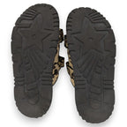 Christian Dior Act Leopard Slide Sandals Beige Black — view 7
