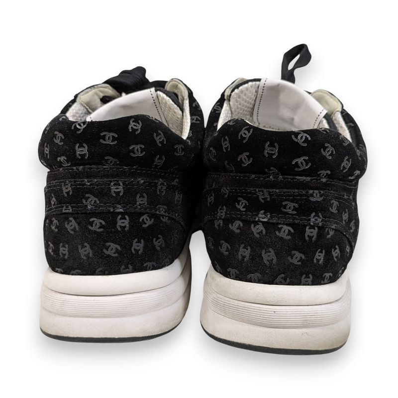 Chanel Coco Mark Print Suede Sneakers Size 42 22AW — view 6