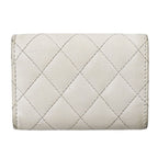 Chanel Wallet Quilted Trifold Caviar Leather White — view 7