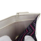 Chanel Wallet Quilted Trifold Caviar Leather White — view 3