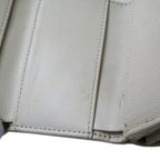Chanel Wallet Quilted Trifold Caviar Leather White — view 2