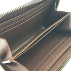 Louis Vuitton Coin Case Monogram Zippy Purse Brown — view 5