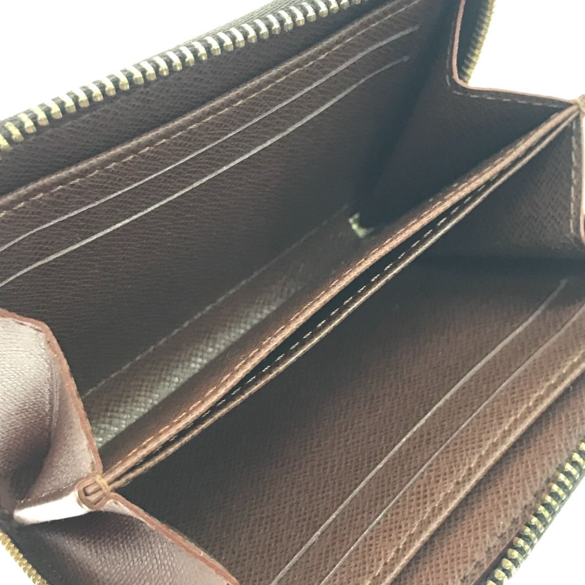 Louis Vuitton Coin Case Monogram Zippy Purse Brown — view 5