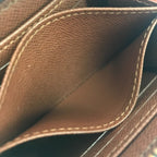Louis Vuitton Coin Case Monogram Zippy Purse Brown — view 8
