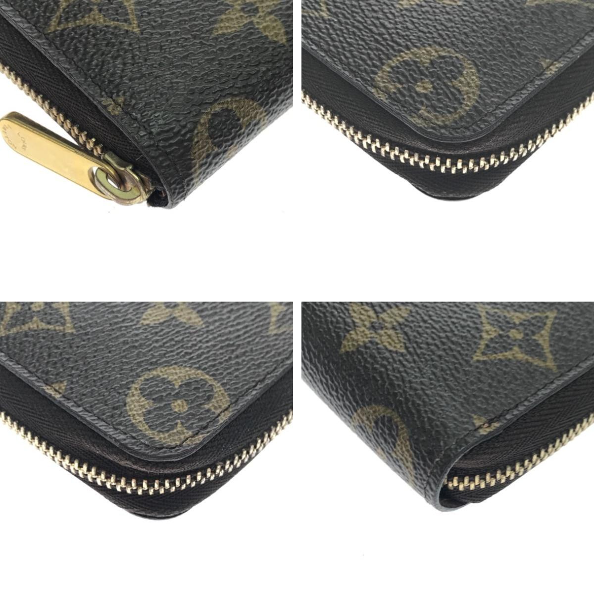Louis Vuitton Coin Case Monogram Zippy Purse Brown — view 3