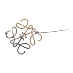 Loewe Anagram Brooch X10 Metal Multicolor Gold Silver Classic Fashion — view 6