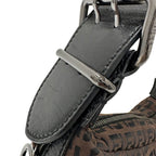 Fendi Bag Zucchino One Shoulder Handbag Brown Mini Small — view 8