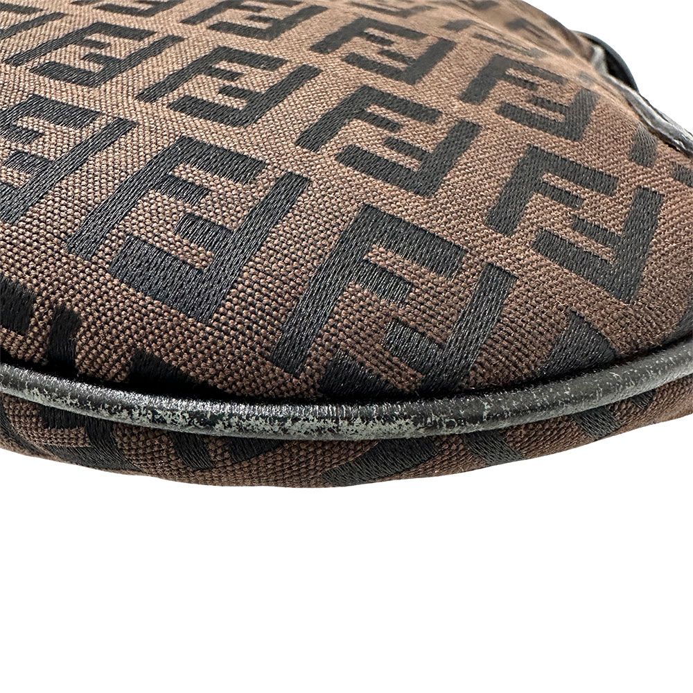 Fendi Bag Zucchino One Shoulder Handbag Brown Mini Small — view 5