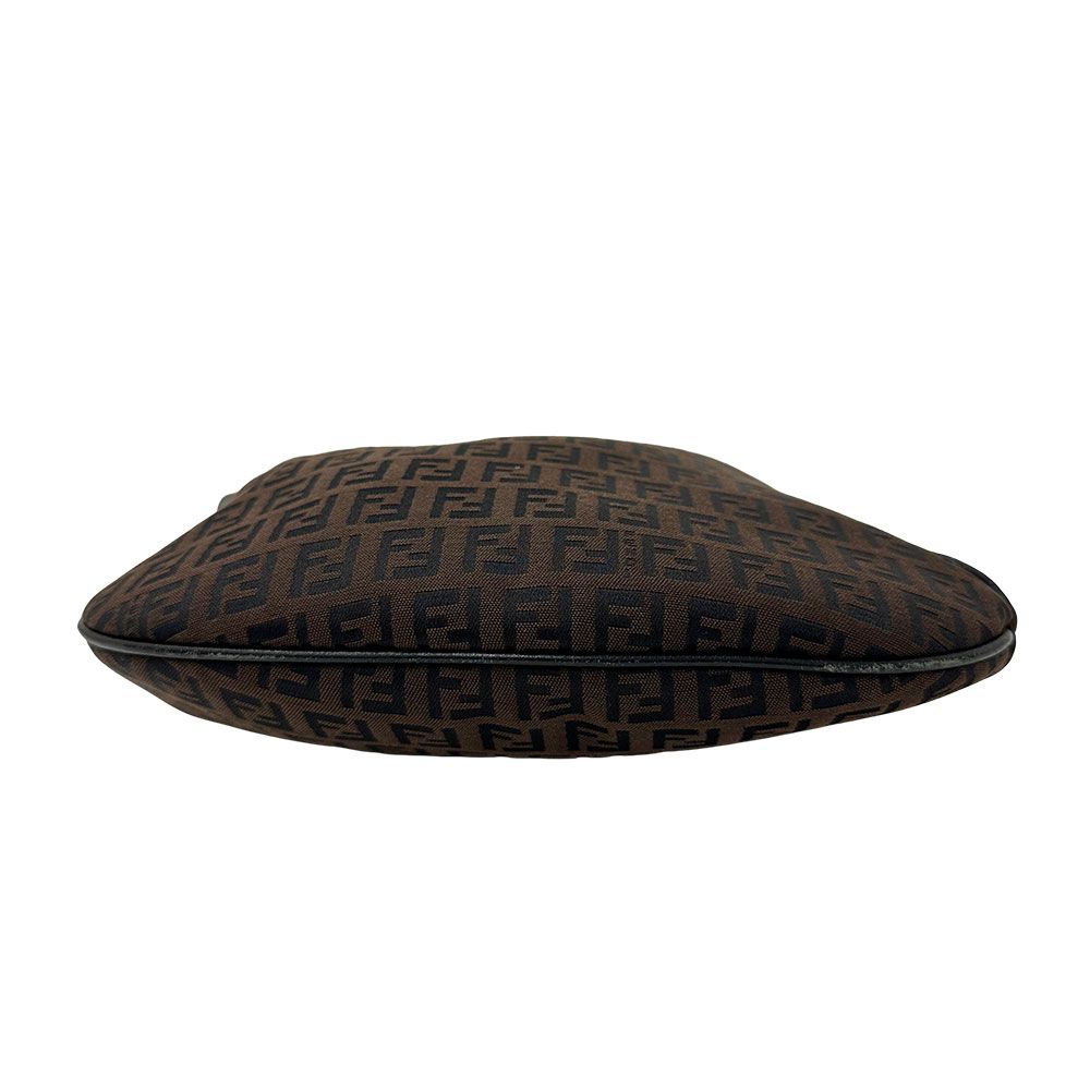 Fendi Bag Zucchino One Shoulder Handbag Brown Mini Small — view 3