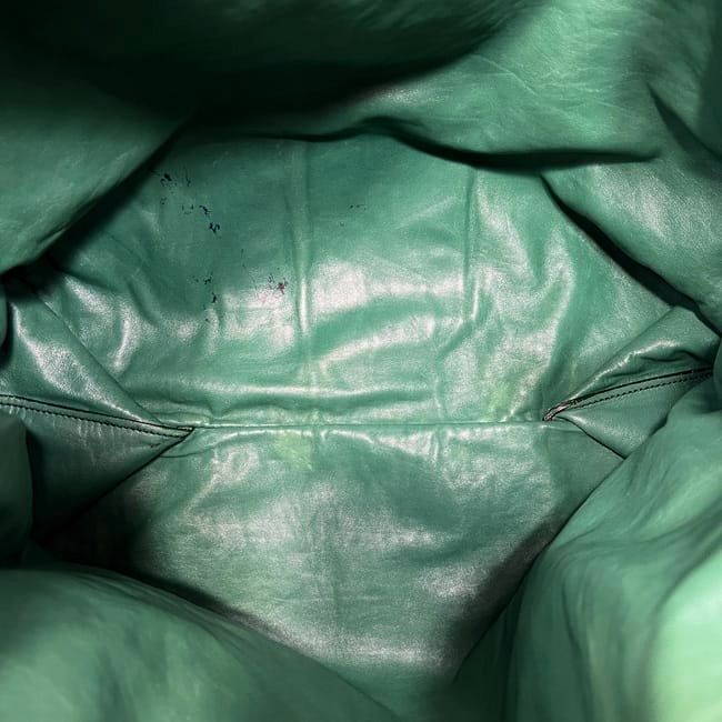 Prada Tote Bag Initial Patch Green Large Leather Nappaleather — view 8