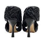 Bottega Veneta Intrecciato Sandals Shoes Leather Black Cross Strap Braided — view 5