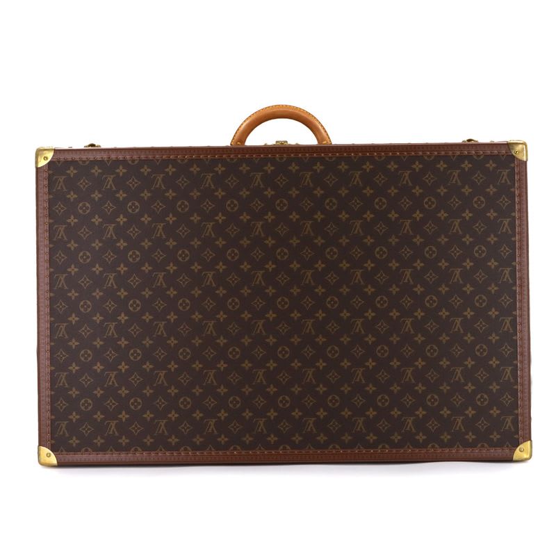 Louis Vuitton Monogram Alzer 80 Trunk Case Bag Brown — view 3