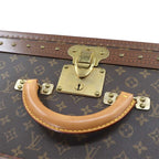Louis Vuitton Monogram Alzer 80 Trunk Case Bag Brown — view 9