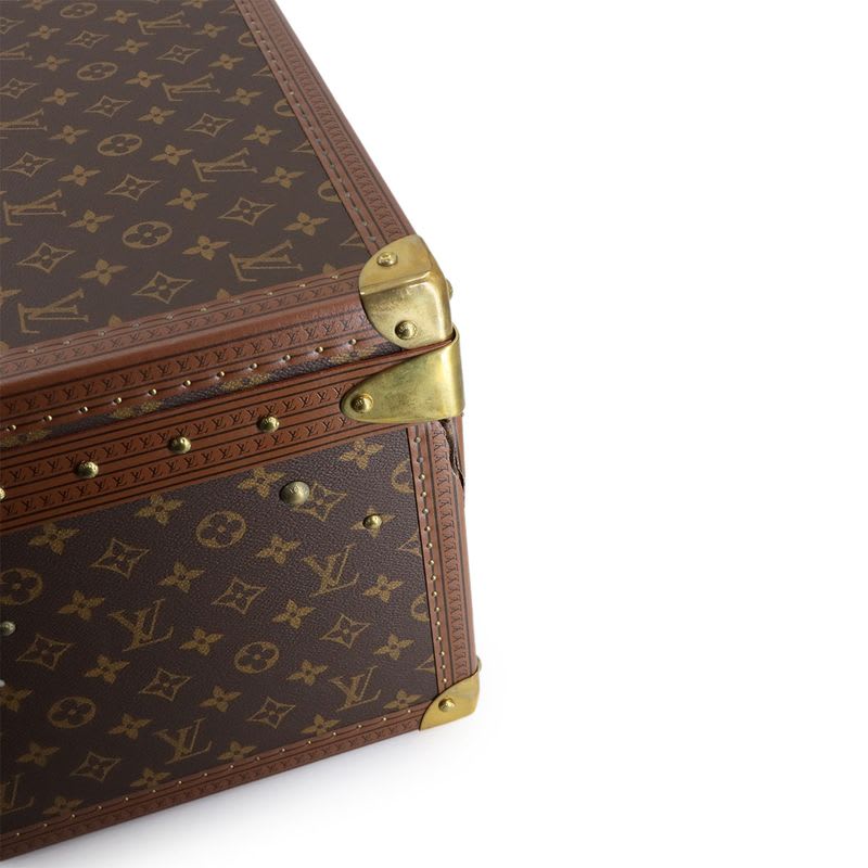 Louis Vuitton Monogram Alzer 80 Trunk Case Bag Brown — view 8
