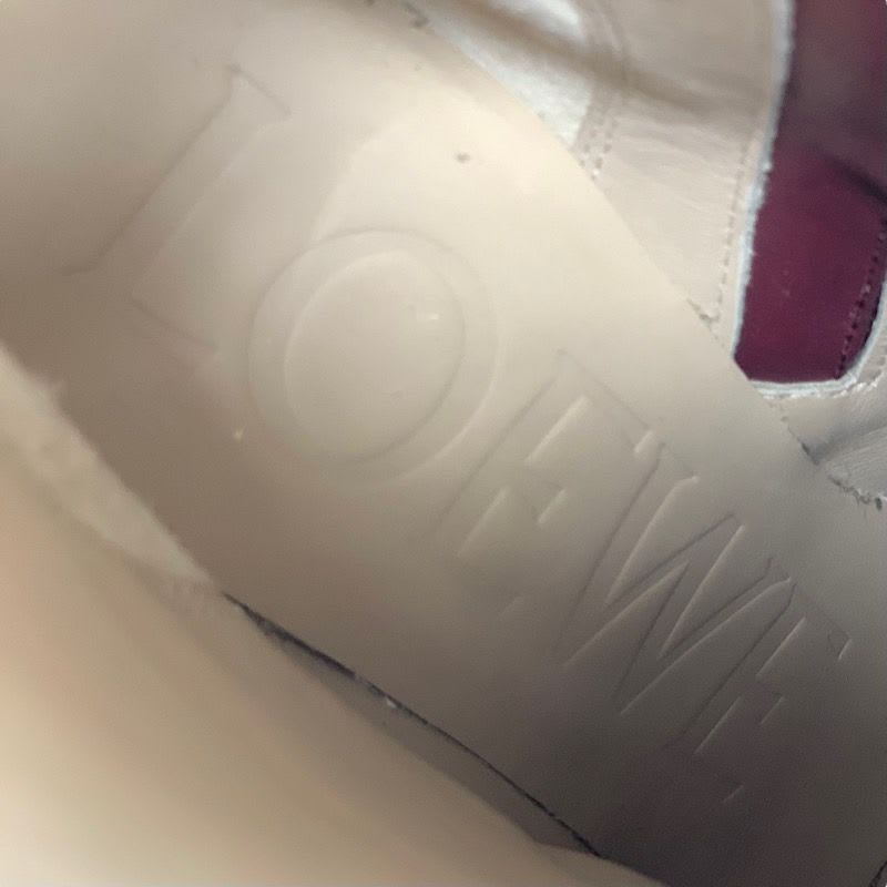 Loewe Boots Short Shoes Leather Bordeaux — view 6