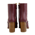 Loewe Boots Short Shoes Leather Bordeaux — view 4