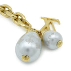Louis Vuitton Bracelet Damier Pearl Logo Chain GP Faux — view 4
