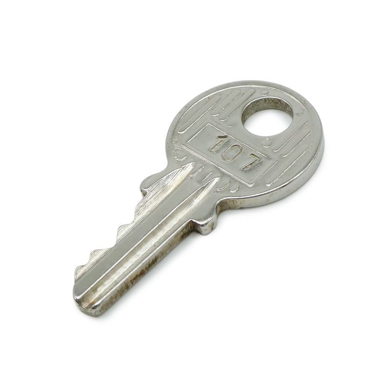 Hermes Cadenas Padlock No.107 key Keyed Metal Silver — view 5