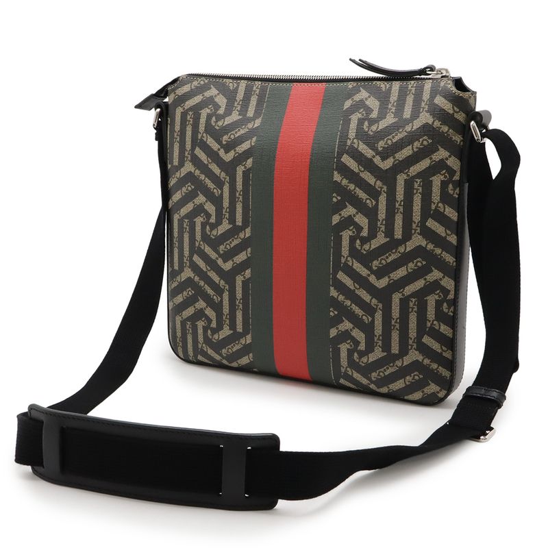 Gucci GG Kaleido Supreme Webline Shoulder Bag Messenger Bee Leather — view 2