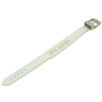 Chanel Rubber Bracelet Band Logo Clear Silver Hardware 99 — view 4