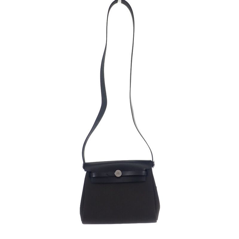 Hermes Herbag Her Bag Zip Mini Shoulder Vash Hunter Toile — view 3