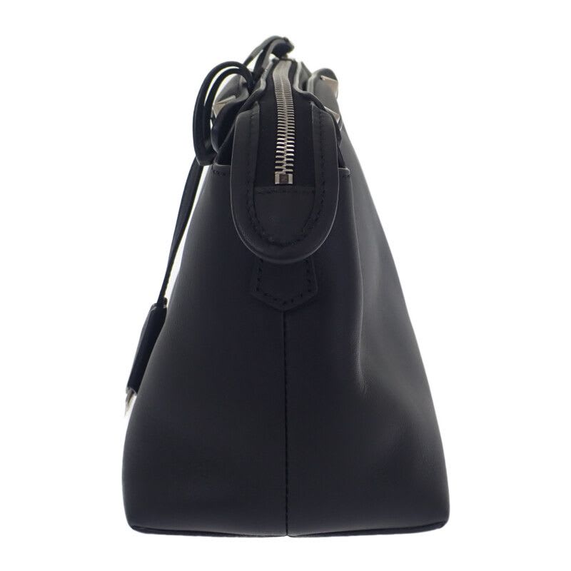 Fendi Visible Medium 8 Bl146 2-Way Bag Shoulder Calfskin Black Silver — view 4