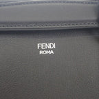 Fendi Visible Medium 8 Bl146 2-Way Bag Shoulder Calfskin Black Silver — view 8