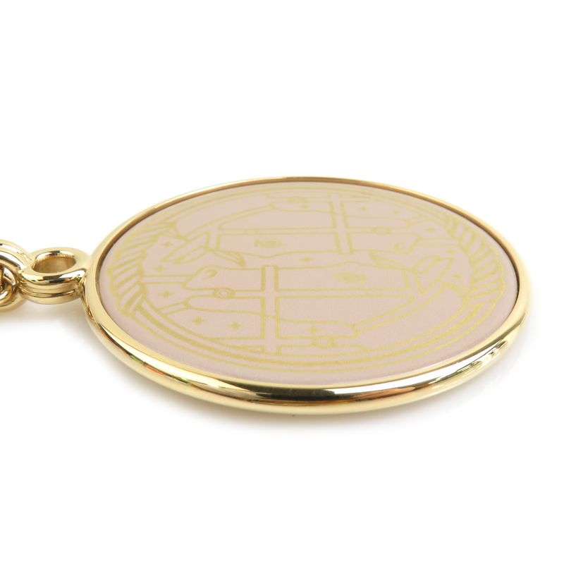 Hermes Pendant Necklace Medaille Cadrige GM — view 4
