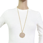 Hermes Pendant Necklace Medaille Cadrige GM — view 8