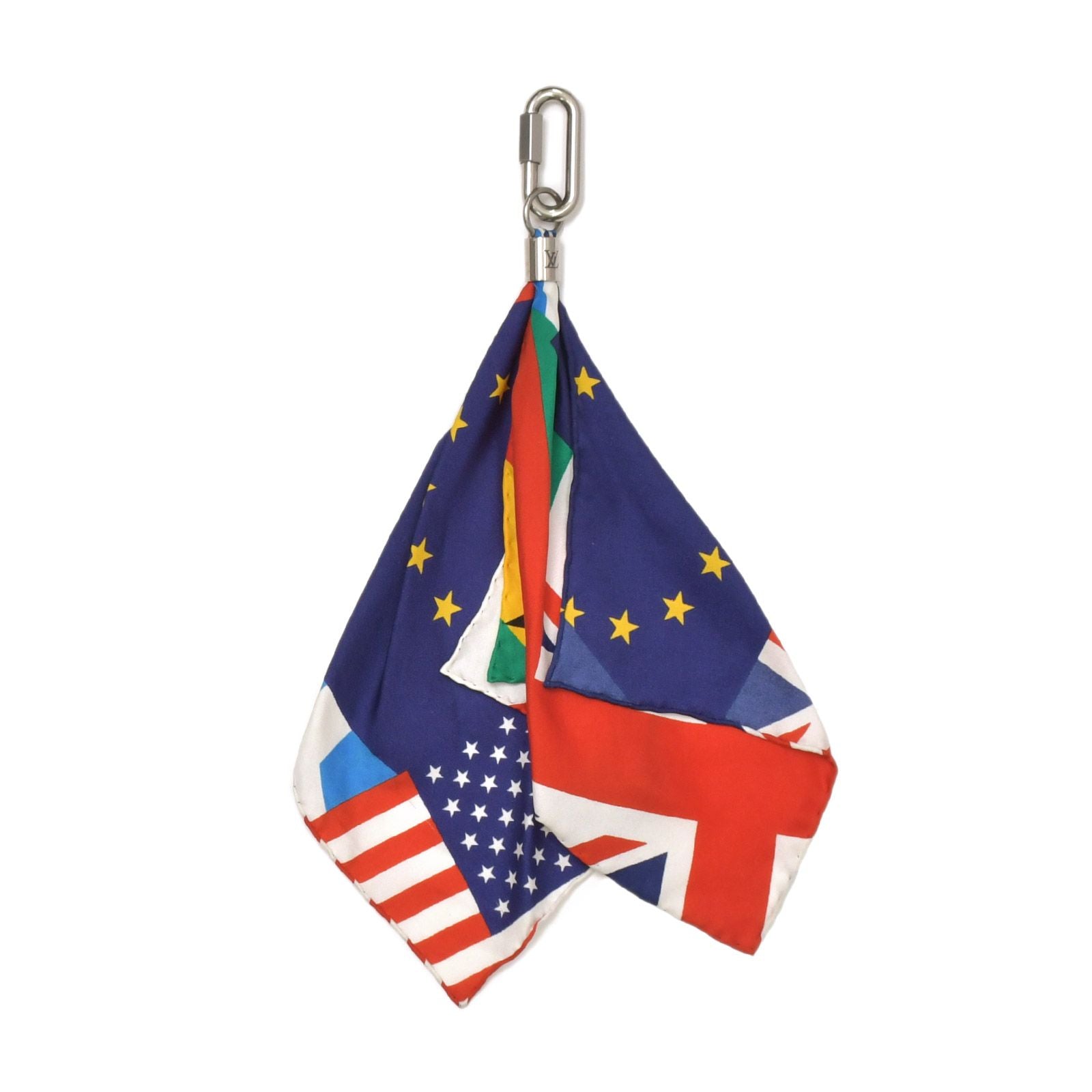 Louis Vuitton Bijou Sac Flags Key Holder Key Ring Charm Multicolor National Flag — view 2