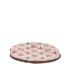 Louis Vuitton Monogram Mini Porte Monet Ron Threes Red Canvas Leather — view 3