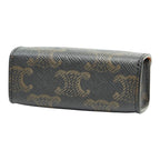 Celine Triomphe Lip Case Black Brown Leather — view 2
