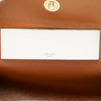 Celine Triomphe Lip Case Black Brown Leather — view 5