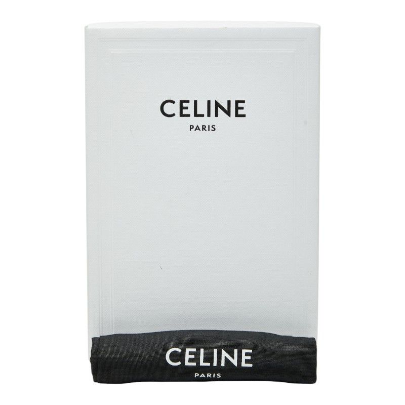 Celine Triomphe Lip Case Black Brown Leather — view 8