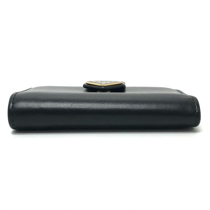 Prada Bifold Wallet with Triangular Plate 1 Mv204 Leather Black — view 5