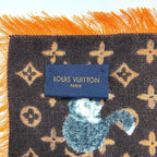 Louis Vuitton Shawl Etoile Cat Glam Mp2265 Wool Brown — view 8