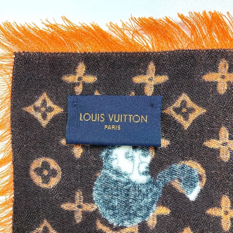 Louis Vuitton Shawl Etoile Cat Glam Mp2265 Wool Brown — view 8