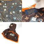 Louis Vuitton Shawl Etoile Cat Glam Mp2265 Wool Brown — view 9