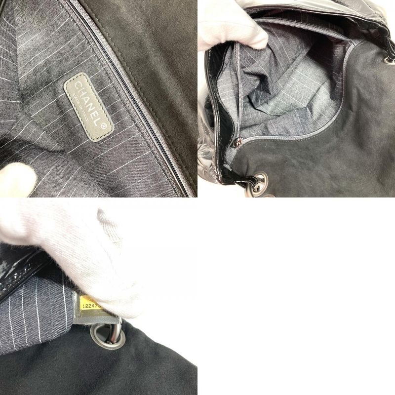 Chanel Shoulder Bag CC Coco Logo Black — view 9